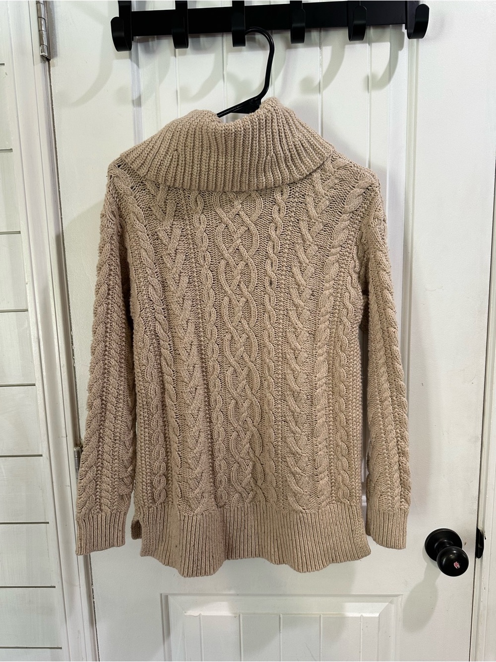 Lauren Ralph Lauren Cable Knit Cowlneck Sweater - Cream - Picture 5 of 5